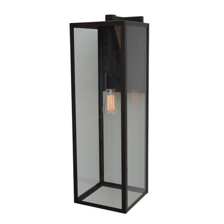 Arroyo Craftsman 9" Vintage Wall Mount, Raw Copper, Clear Seedy Glass VIB-9CS-RC